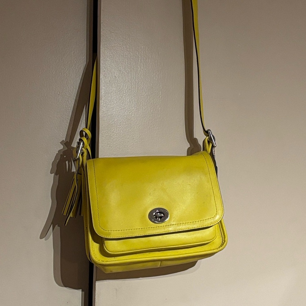 Vintage Coach Legacy Archive Rambler Crossbody in Mustard/Yellow